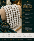 Crackle Howlite 10MM Round Bead