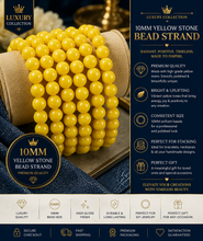 Load image into Gallery viewer, Yellow Glass Bead 10MM
