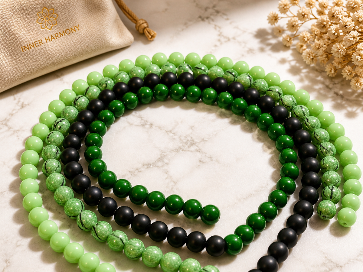 Green Swirl Bead Bundle