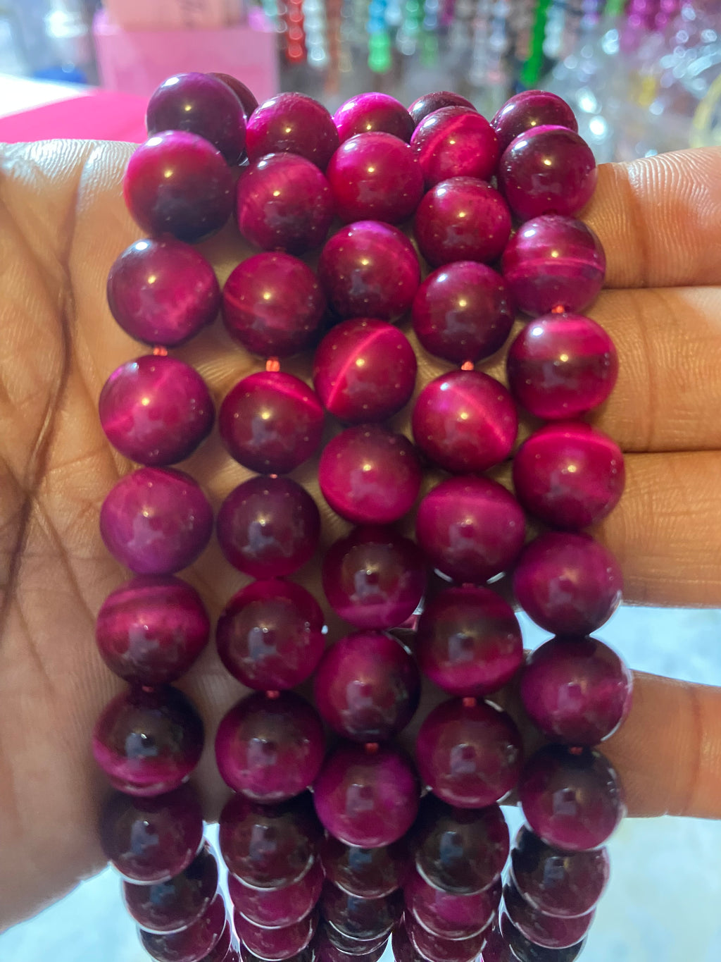 Tiger Eye Glass Beads 10MM