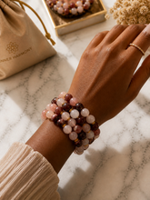 Load image into Gallery viewer, Blush Harmony Gemstone Bracelet Set
