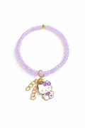 Lavender Kitty Charm Bracelet -12