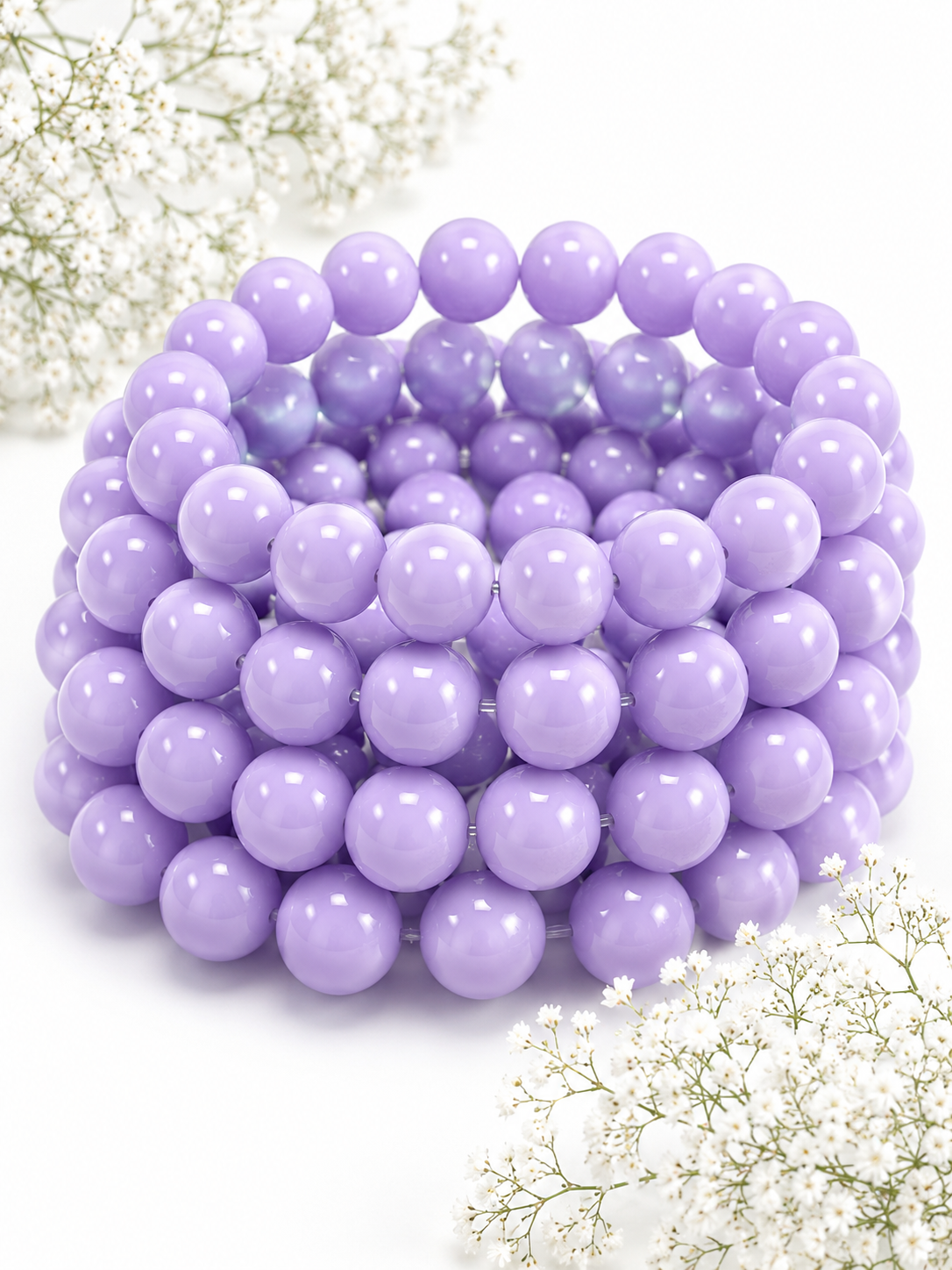 Lavendar Glass Bead 10MM