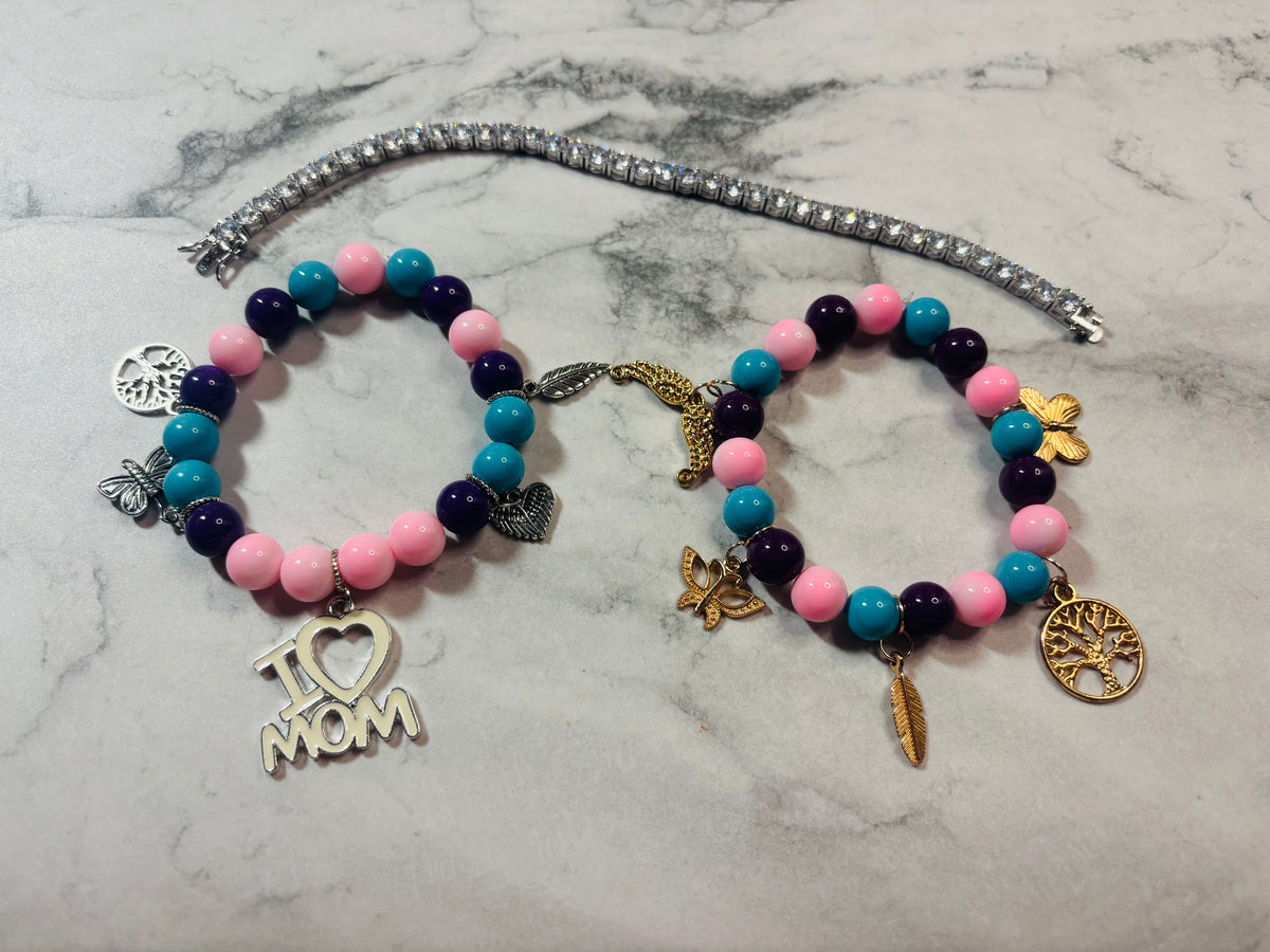 Custom Bead Bracelet with Charms