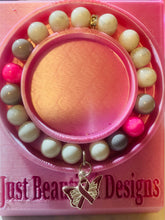 Load image into Gallery viewer, Breast Cancer Survivor Bracelet with Charm
