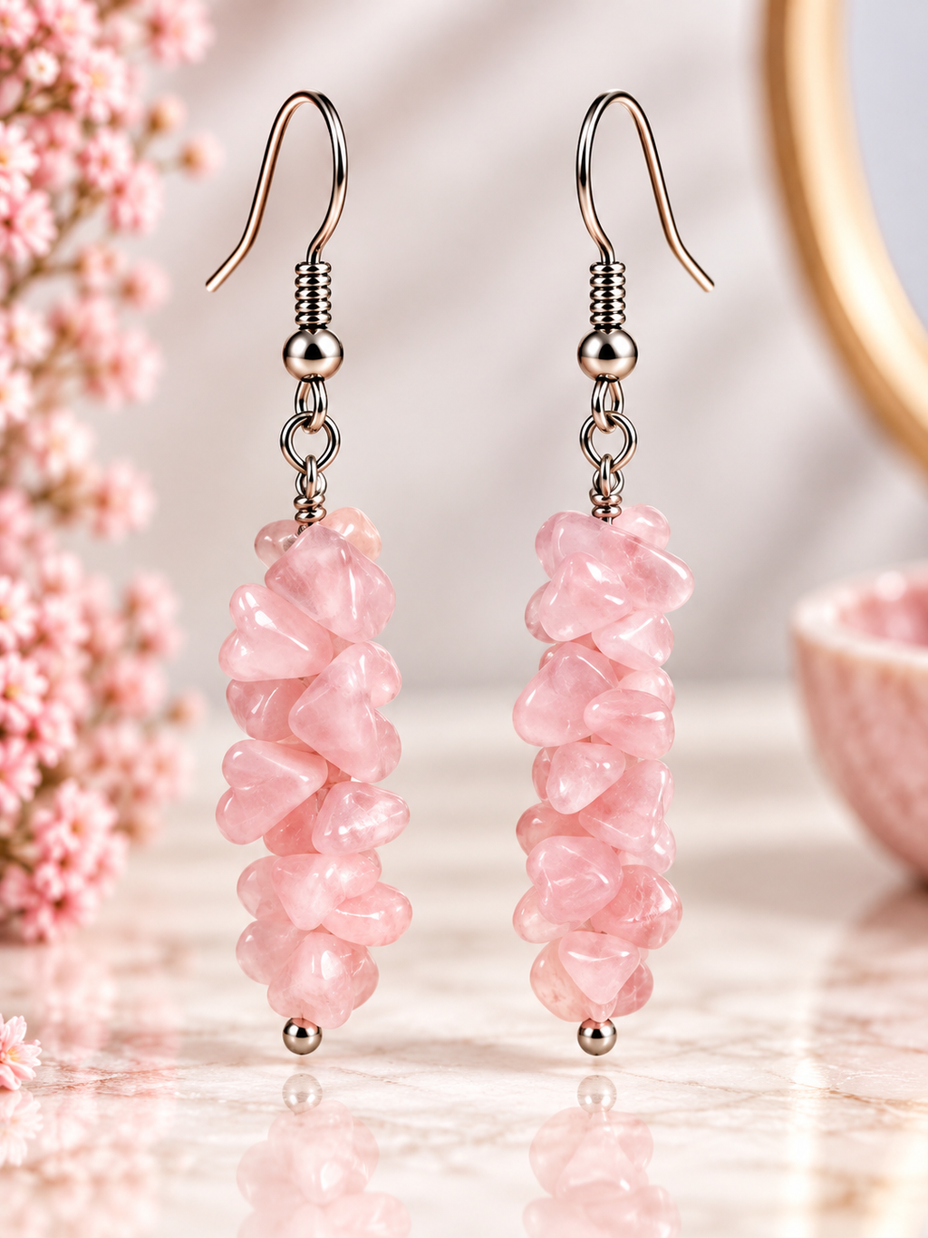 Flower Hanging Hook Earrings -25