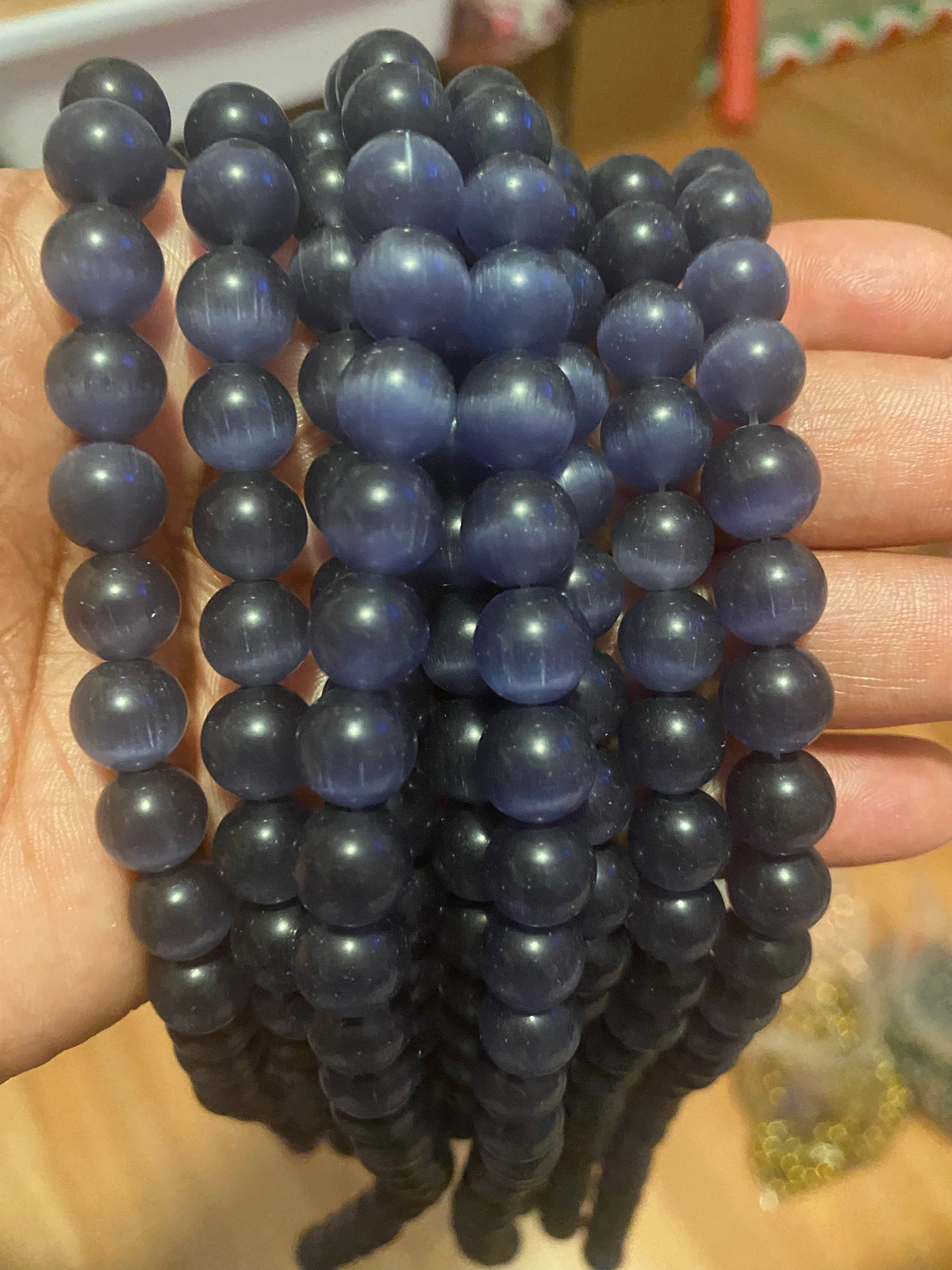 Cats Eye Glass Beads 10MM
