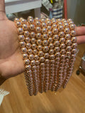 Rose Gold 10MM Hematite Round Bead