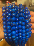 Painted Swirl 10mm Glass Bead