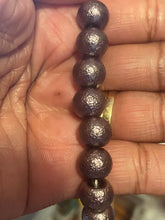 Load image into Gallery viewer, Dark Purple Rustic Pearl Glass Bead 10MM
